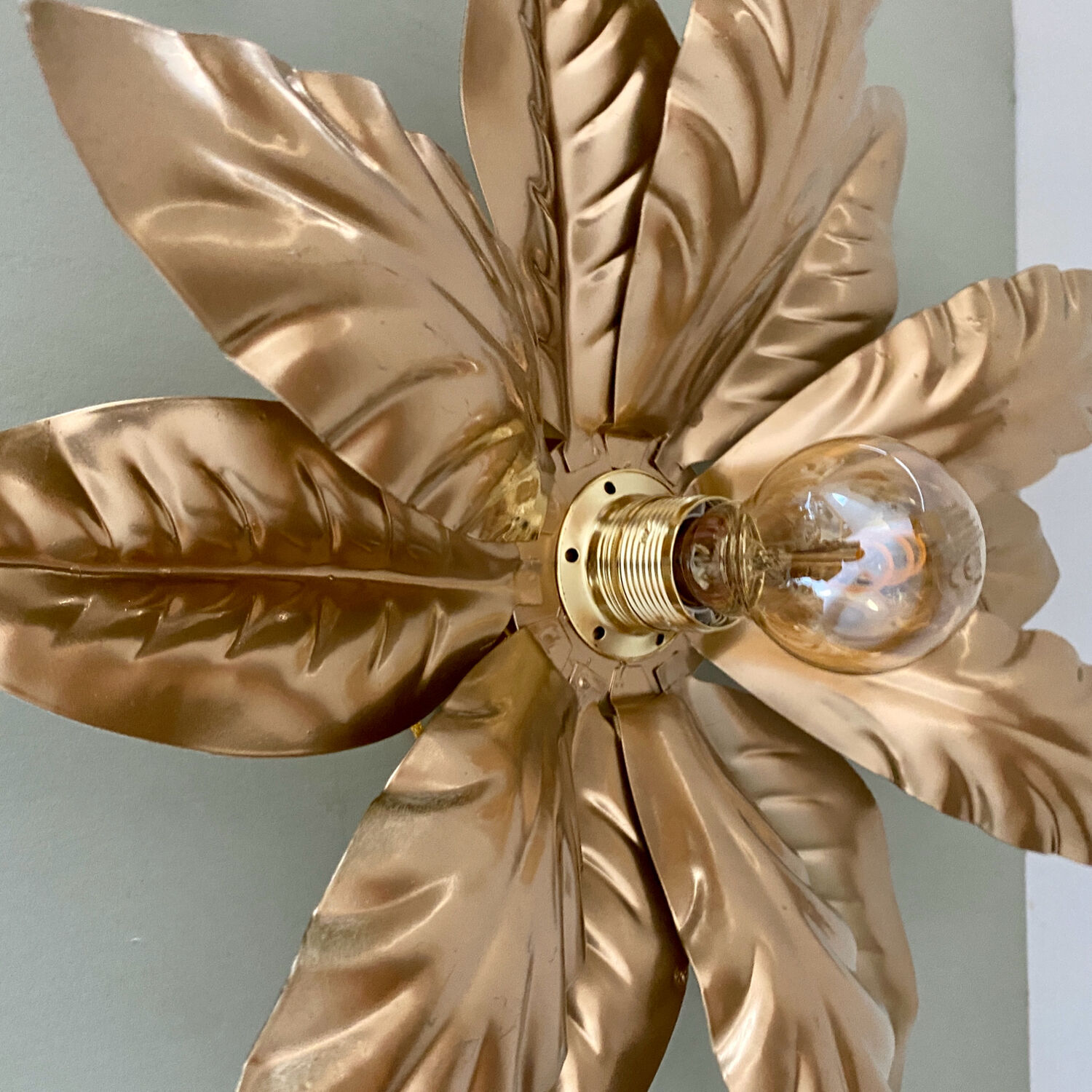 Vintage golden wall light