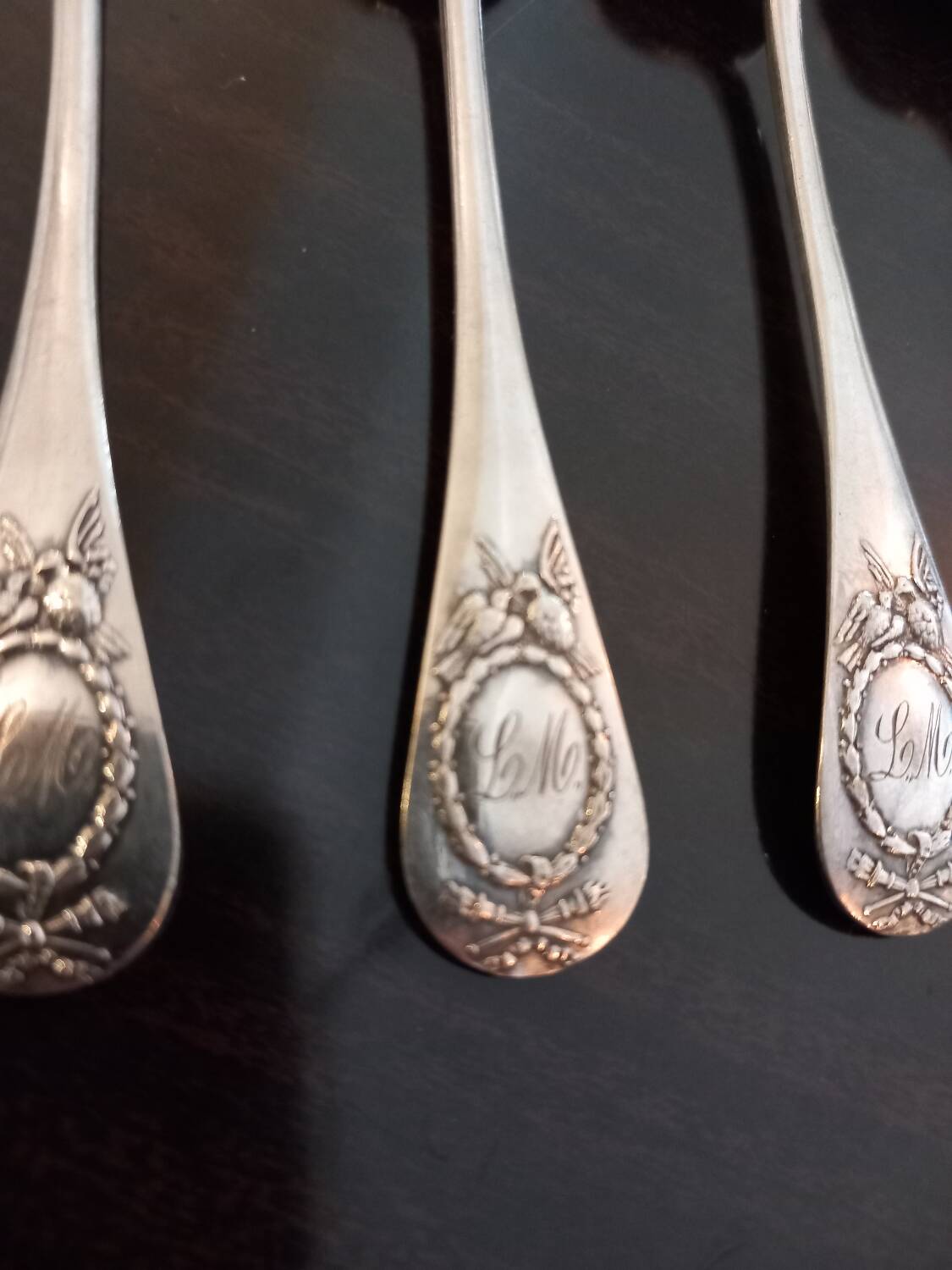 6 dessert spoons. Boulenger. 19th