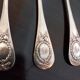 6 dessert spoons. Boulenger. 19th