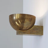 Modernist art deco brass wall lamp circa 1930