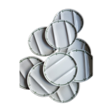 Set of 9 plates Creil and Montereau