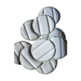 Lot de 9 assiettes Creil et Montereau