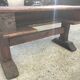 Solid oak desk, eighteenth century, France