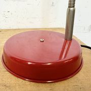 Lampe de Table Industrielle Rouge à Col de Cygne, 1960s