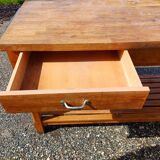 Wooden Drapery Table, 3 Drawers.