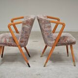 Pair of armchairs / chairs with armrests by Ludvik Volak