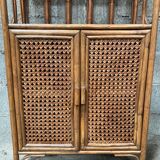 Rattan shelf at canning doors