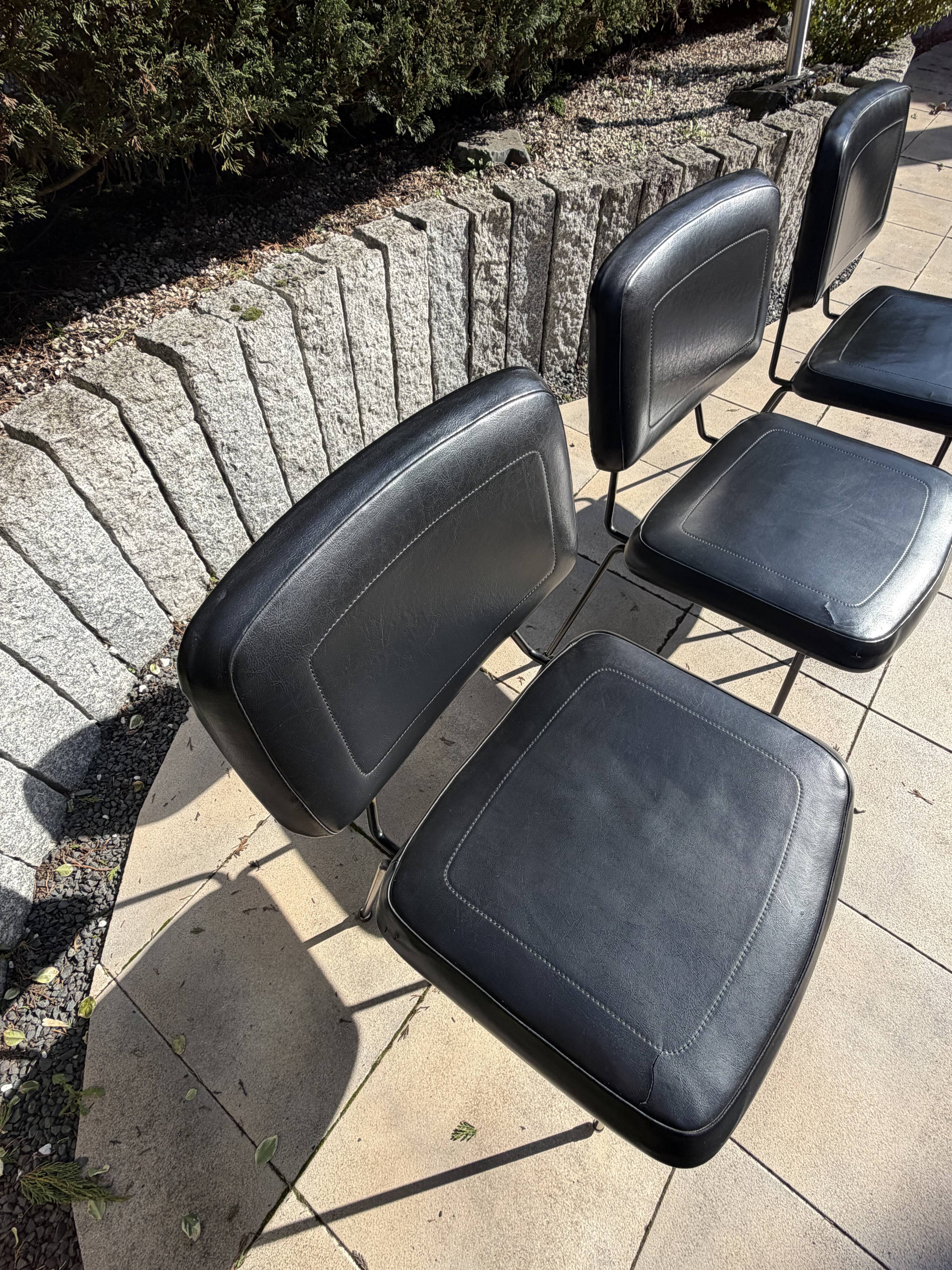 Set of 3 Pierre Paulin CM 196 chairs – Thonet – 1960s – vintage design