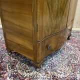 1950s English walnut bedroom wardrobe