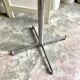 Space Age coat rack with 8 hooks in chrome-plated metal and brown bakelite