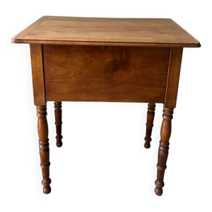 table d'appoint, travailleuse - merisier