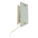 Vintage 50s chiseled glass wall light