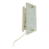 Vintage 50s chiseled glass wall light