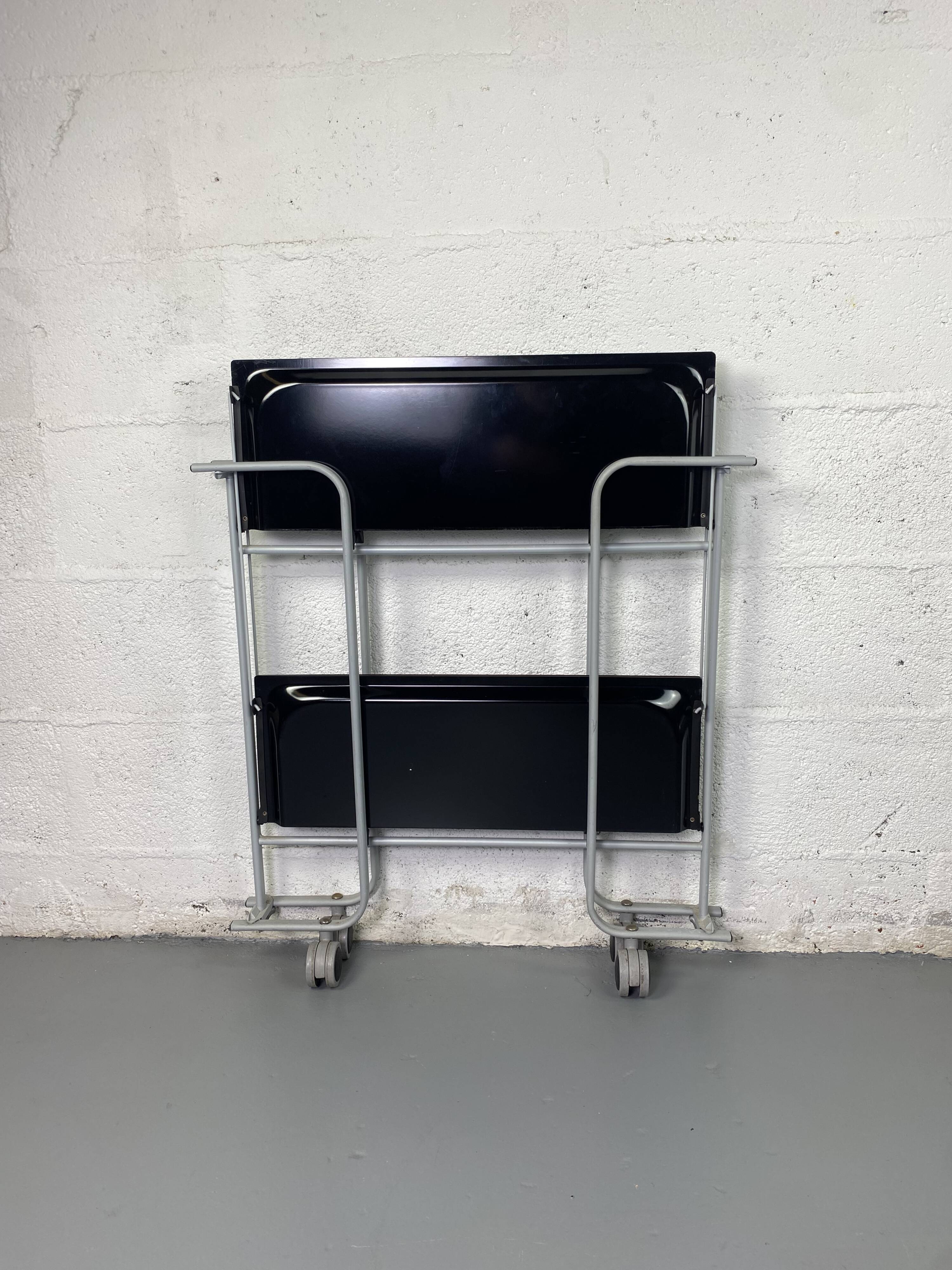 Vintage black Bauhaus folding server