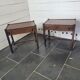 Pair of Scandinavian mahogany bedside tables from the 60s