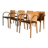 série de 6 chaises 290F de Wulf Schneider pour Thonet, 1990