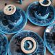 Vallauris blue coffee set - 22 pieces