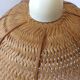 Suspension osier forme fleur vintage