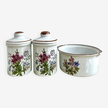 Pots céramiques fleurs ou herbier
