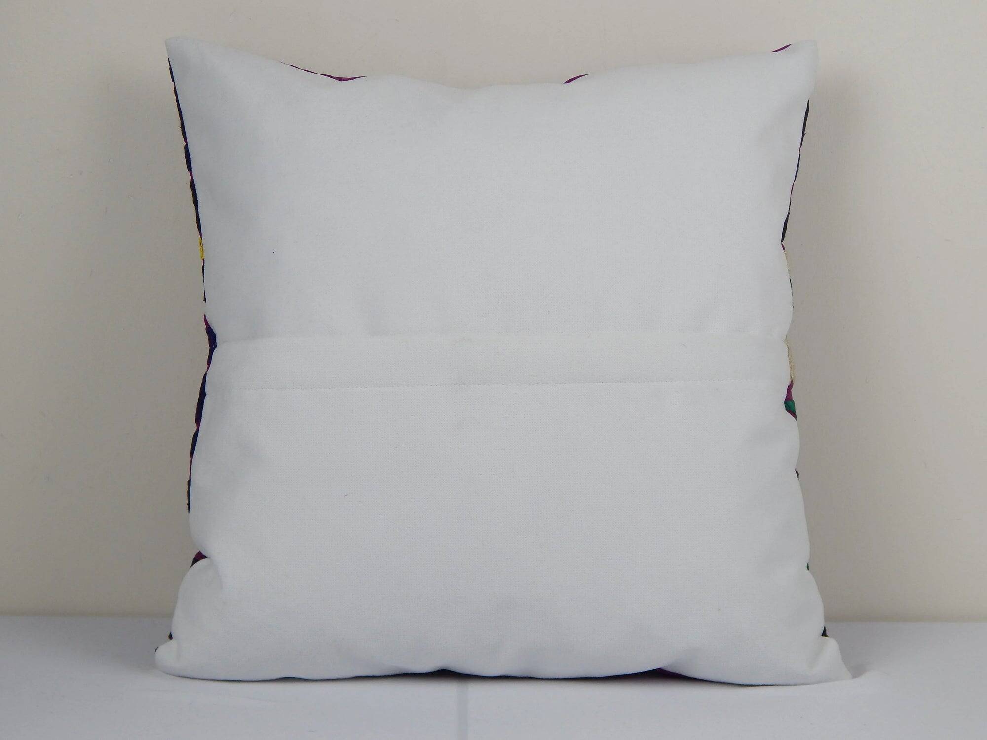 Vintage embroidered cushion cover 41x41 cm