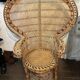 Fauteuil emmanuelle en rotin 1970