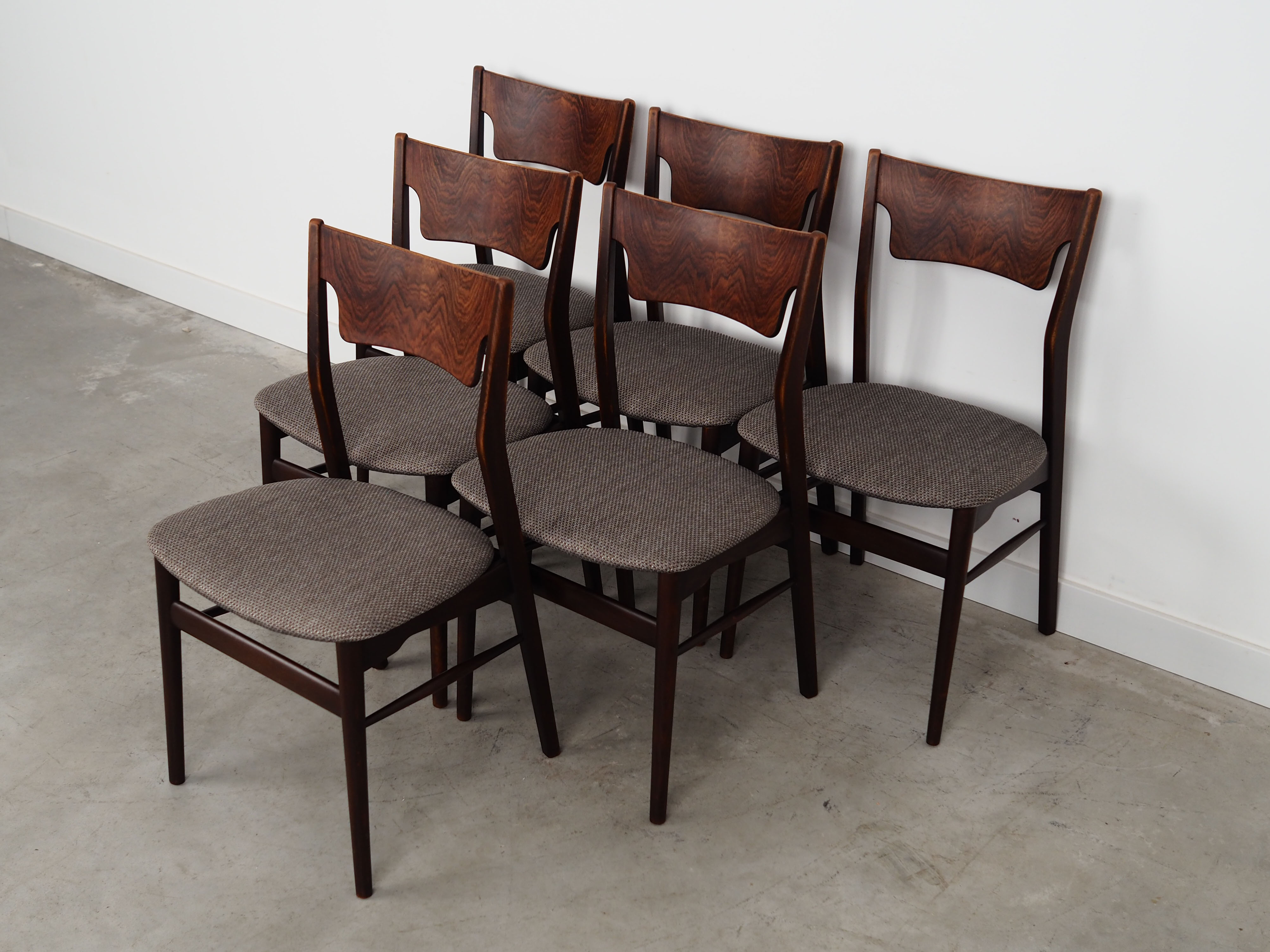 Set of six oak chairs, Danish design, 1970s, production: Denmark