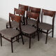 Set of six oak chairs, Danish design, 1970s, production: Denmark