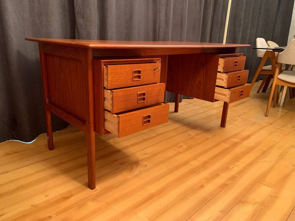 Double-sided desk attributed to Arne Vodder from Brouer Møbelfabrik, Denmark, 1960s