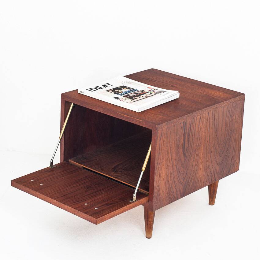 Vintage teak bedside table in Scandinavian style - France, 1960s