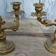Brass candle holders