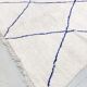 Berber carpet beni ouarain ecru blue diamonds majorelle 305x211m