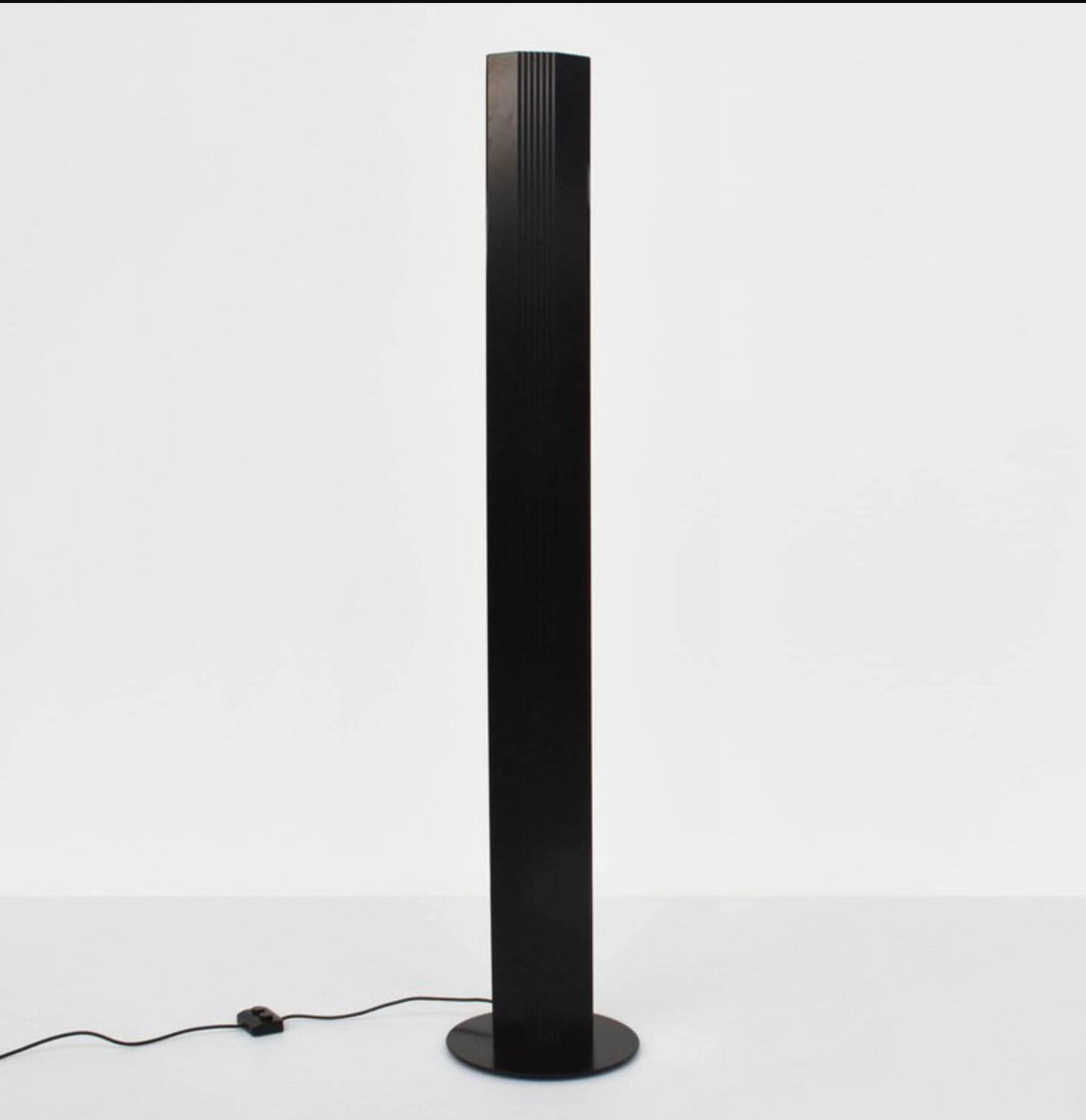 Luminaires en Métal Noir par Alessandro Mendini, Italie, 1980, d'Alessandro Mendini et Ettore Sottsa