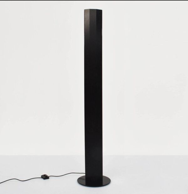 Luminaires en Métal Noir par Alessandro Mendini, Italie, 1980, d'Alessandro Mendini et Ettore Sottsa