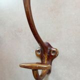 Enamelled cast iron hook