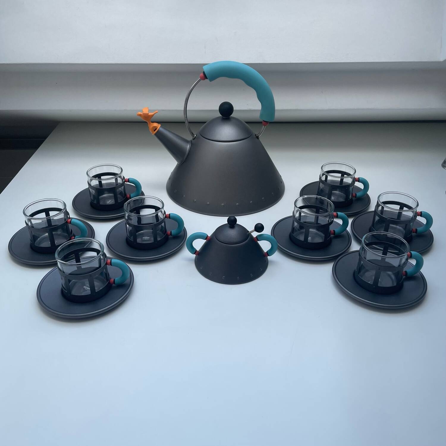 Tea set Birdy 9093 Michael Graves Alessi Italy