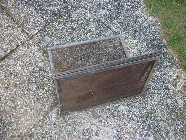 Pare feu ancien avec poignées 4 vanteaux