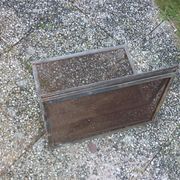 Pare feu ancien avec poignées 4 vanteaux