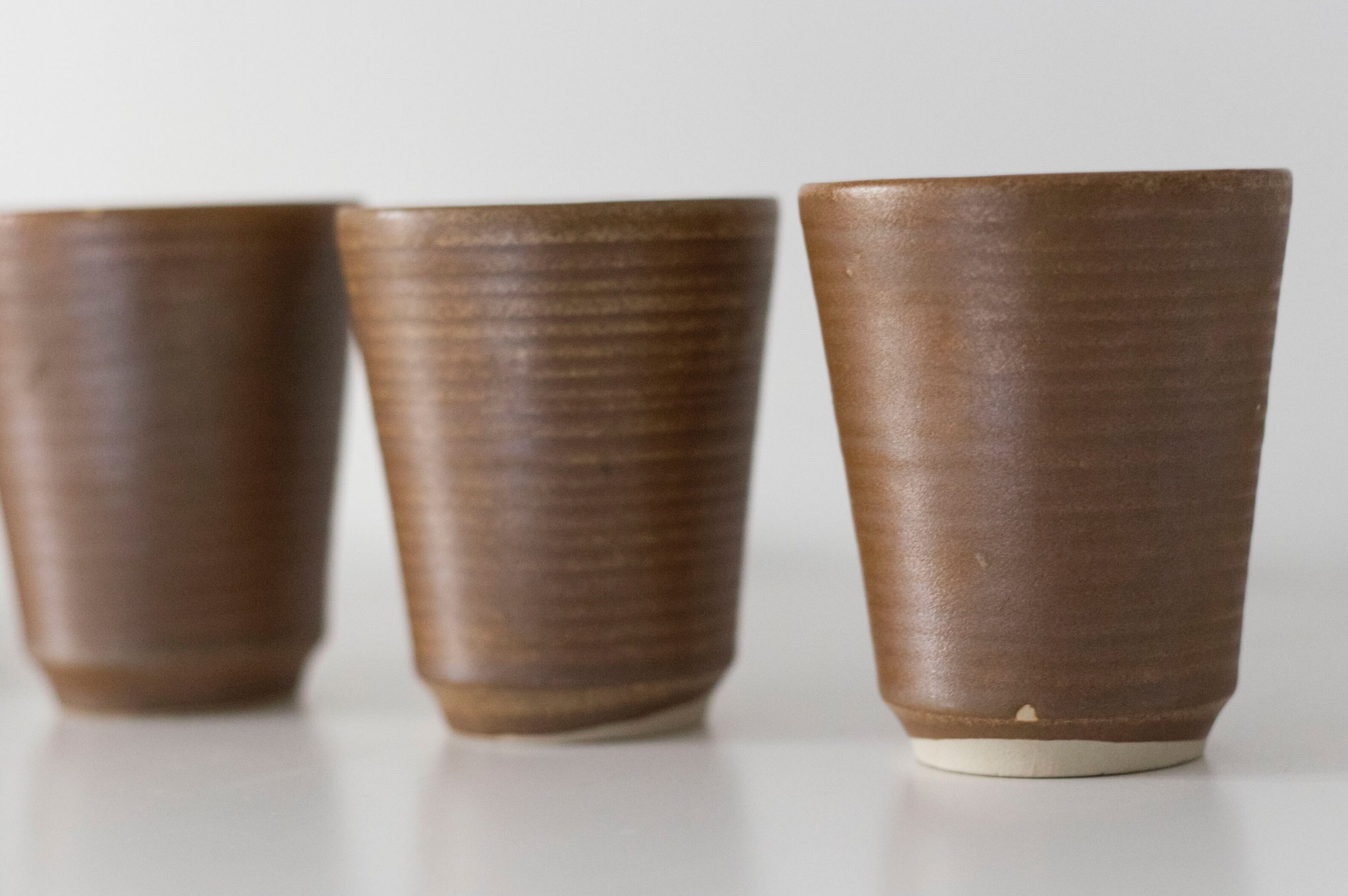 Lot de 6 verres en grès Digoin