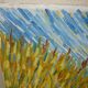 Tableau abstrait peinture couteau signé Lalanne