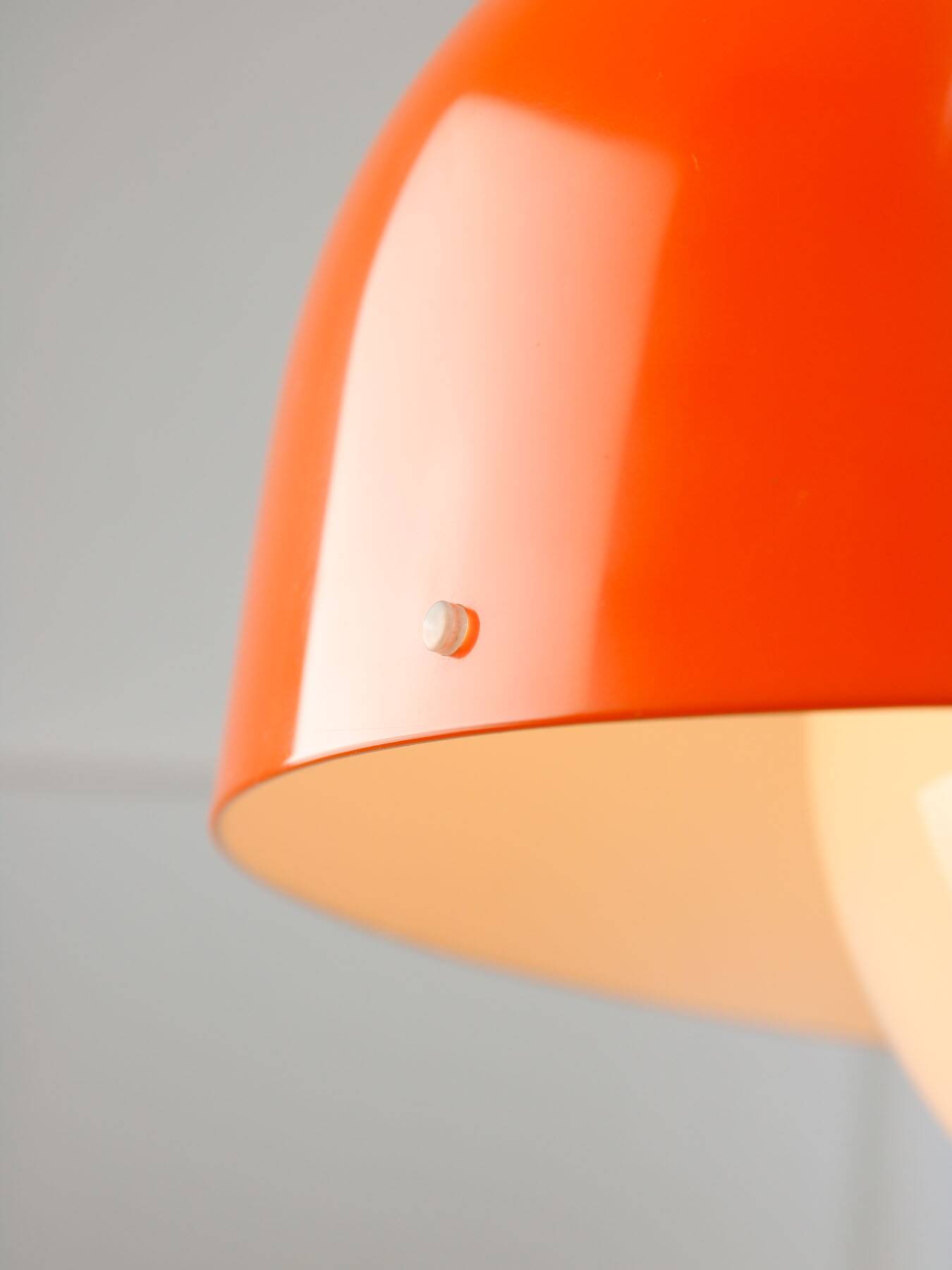 Big Space Age Pendant from Guzzini in Orange, 1970s
