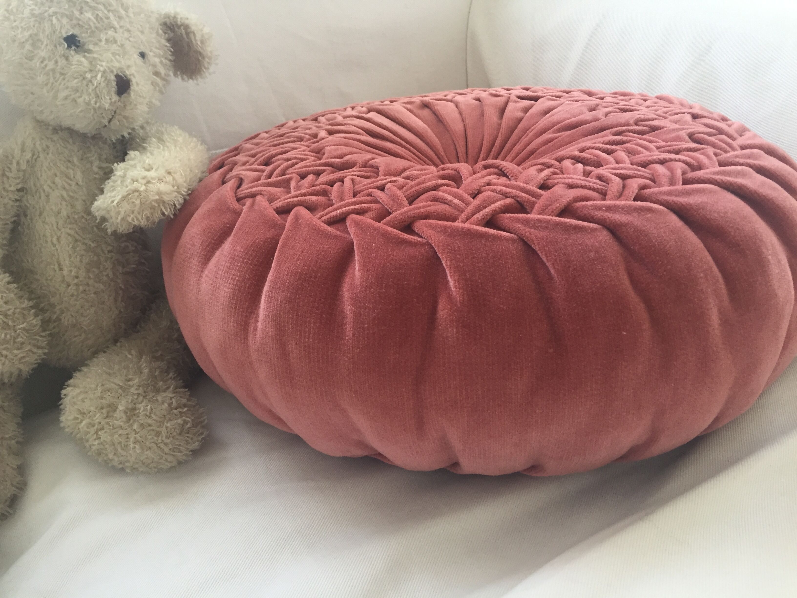 Velvet cushion, vintage decoration