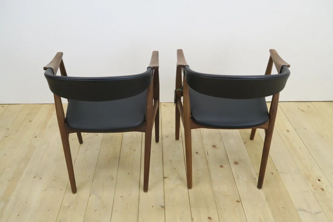 Set of six chairs model 213 by Thomas Harlev for Farstrup, Denmark 1960.