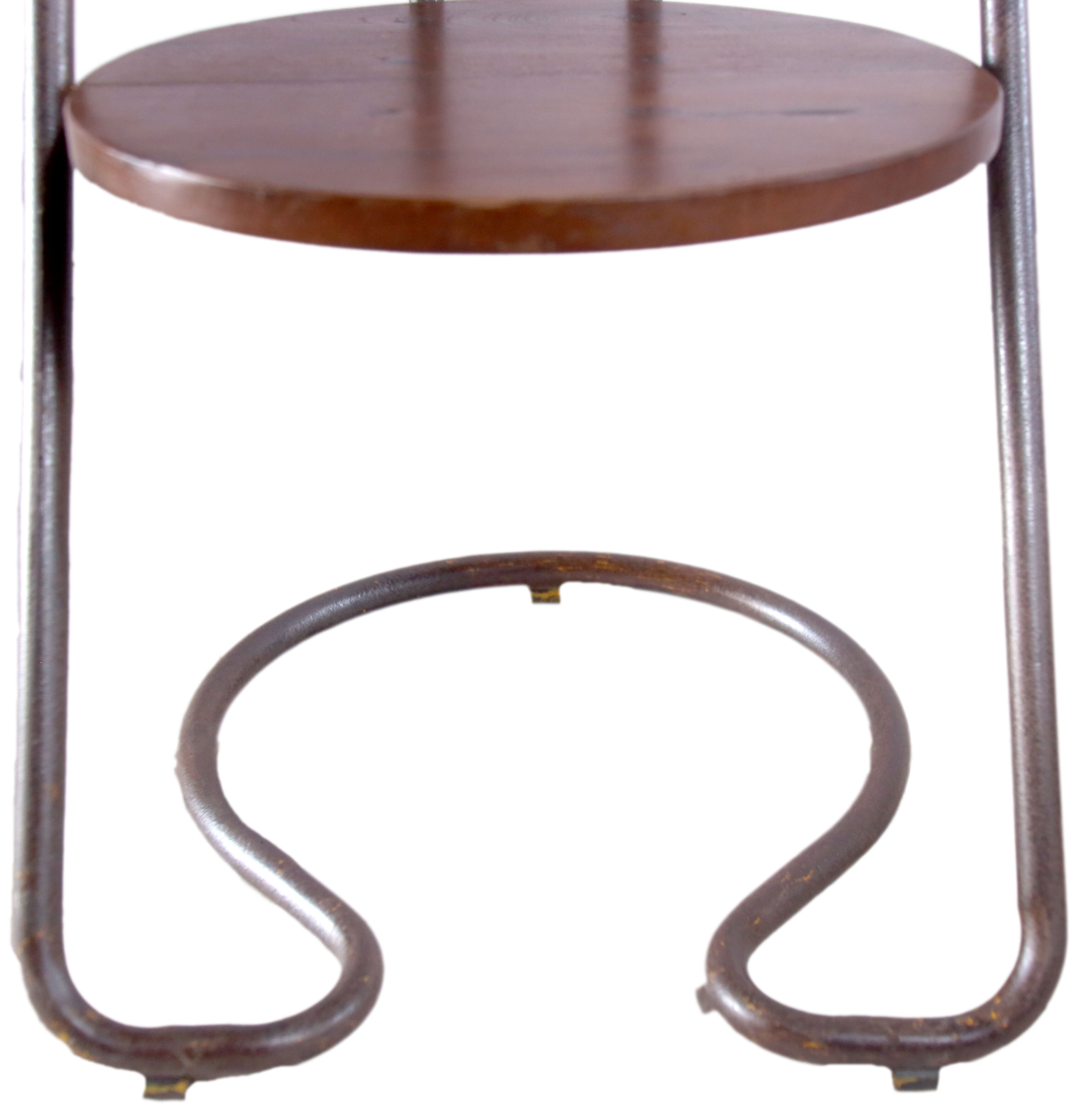 Industrial metal chair