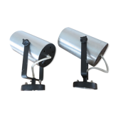 Pair of store lighting spots 70/80s