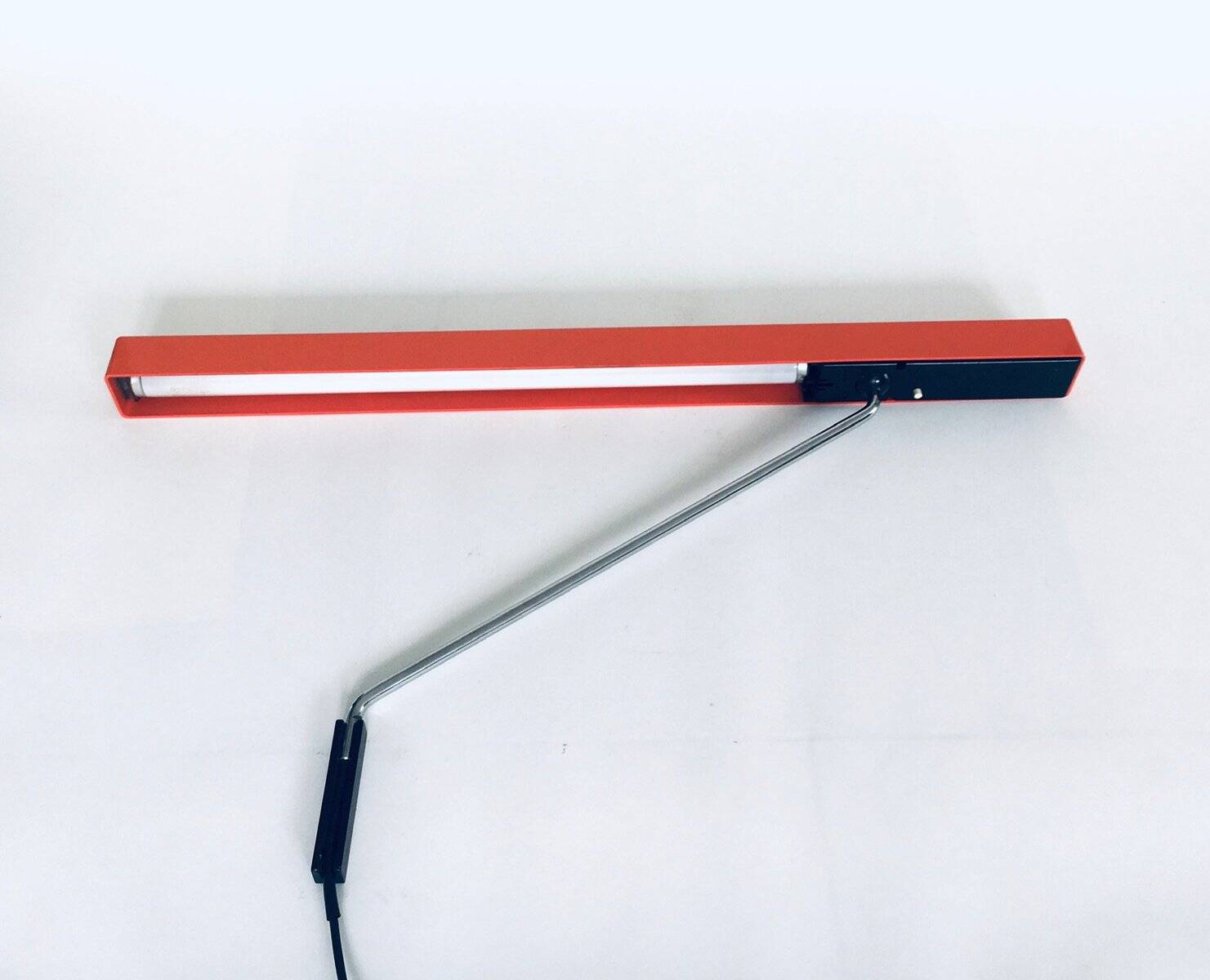 German design swing arm mounted desk lamp from AEG, 1970s