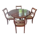 Dining room, round table and chairs