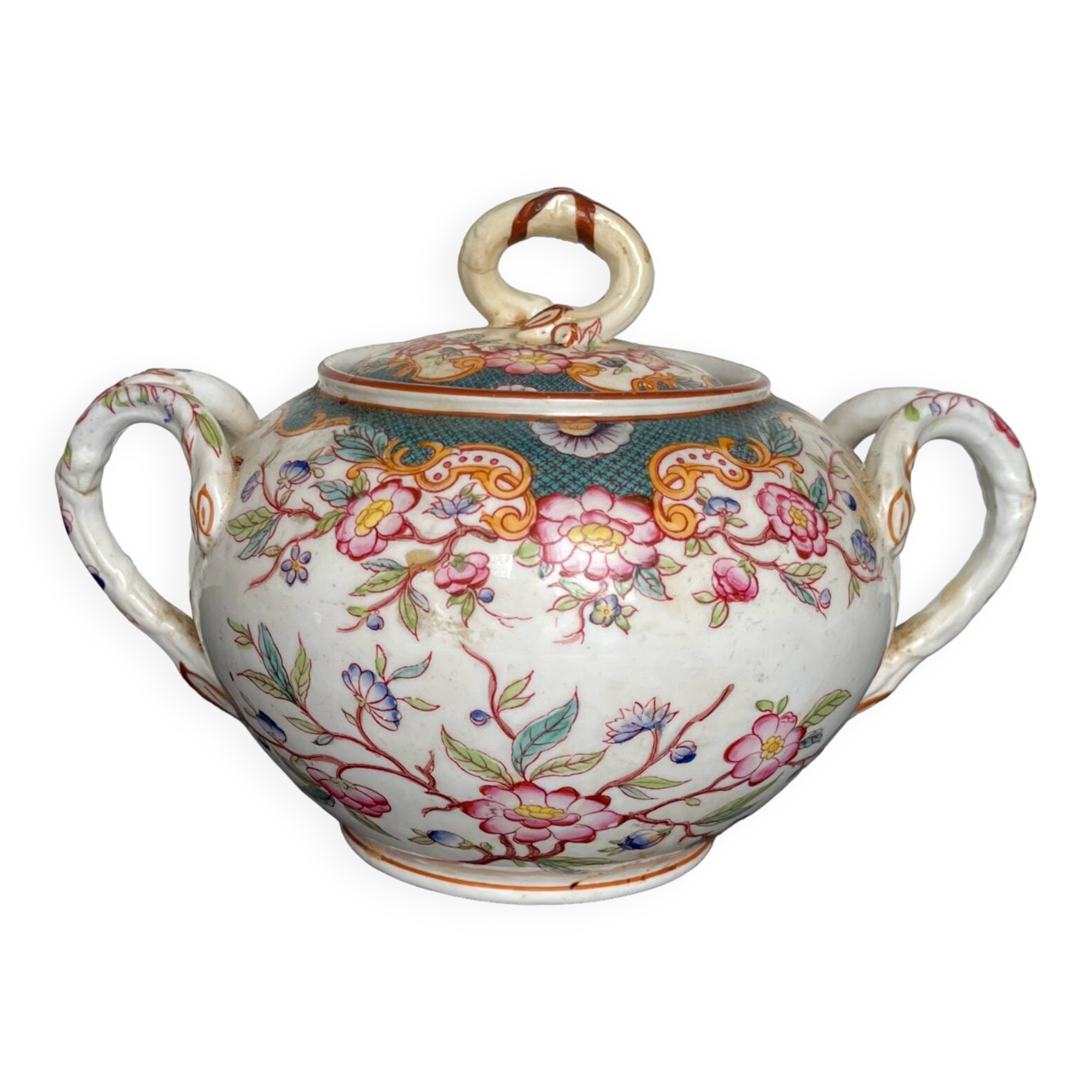 Porcelain sugar bowl