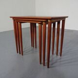 Danish Teak Nesting Tables, 1960s, Set of 3