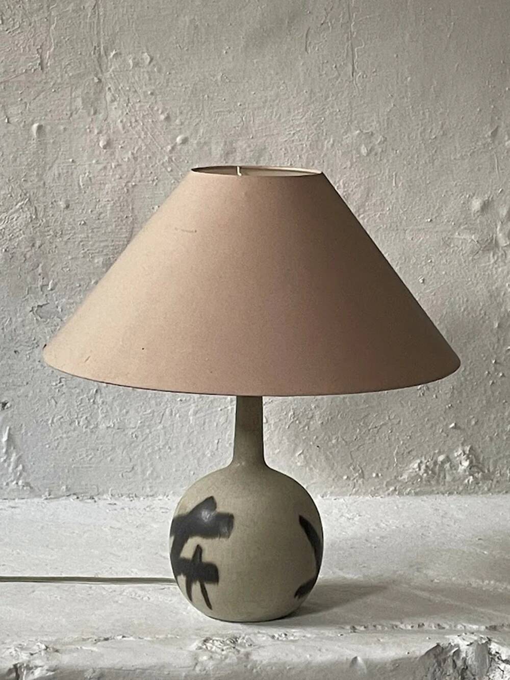 Ceramic table lamp by Eigil Hinrichsen, Denmark 1960s
