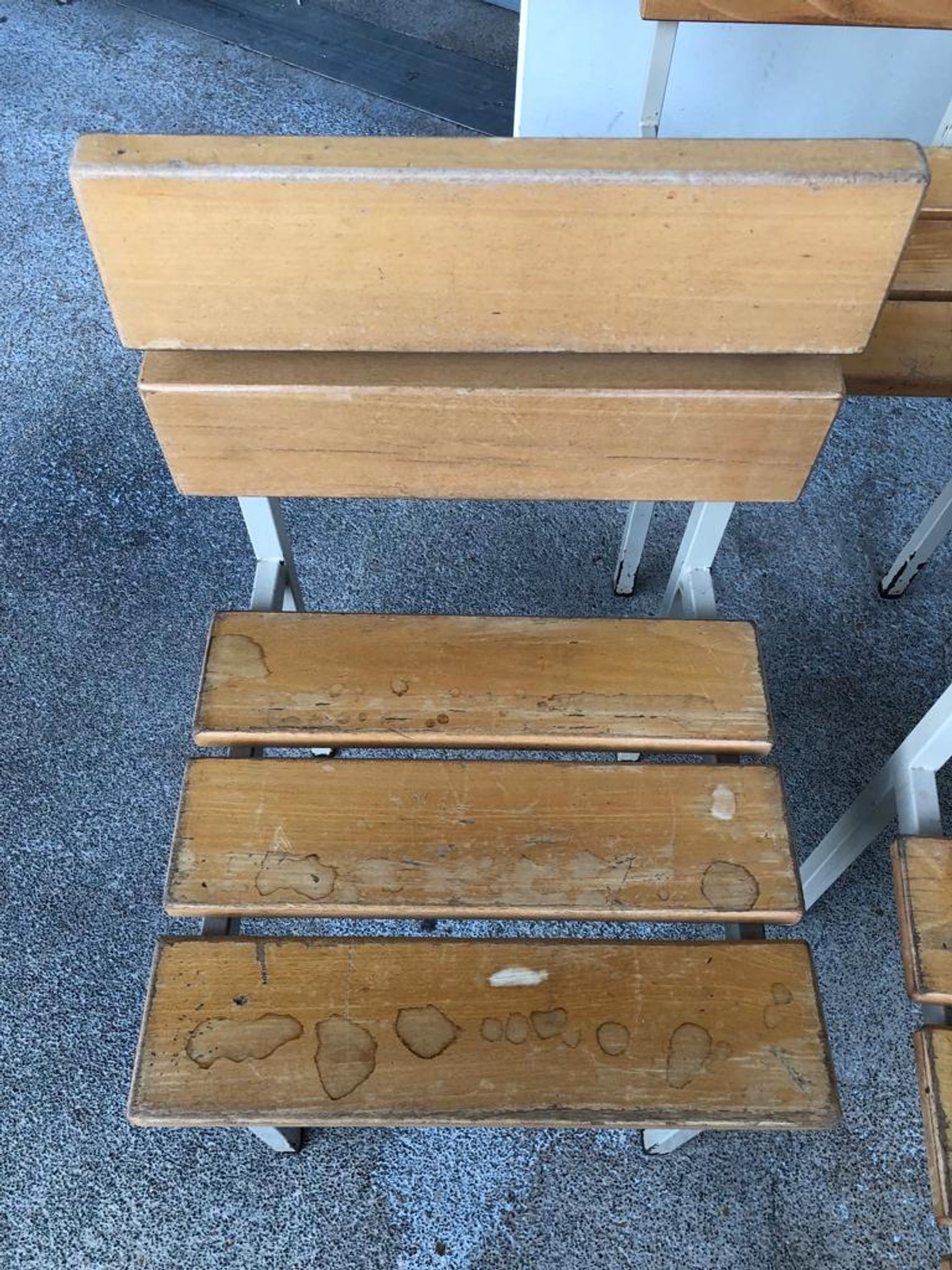 Wooden and iron chair suites from the 70's